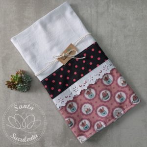 PANO DE PRATO BARRA CACTO ROSA – 70cm x 45cm