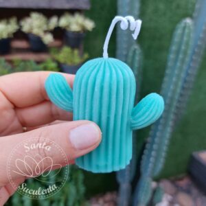 VELA DECORATIVA AROMÁTICA MODELO CACTO 6X8 cm